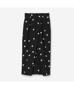 R-ISM / リズム ミニ・ひざ丈スカート | 【洗える・S/M/Lサイズ】ドットプリントタフタスカート