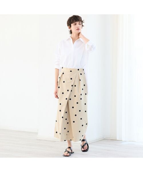 R-ISM / リズム ミニ・ひざ丈スカート | 【洗える・S/M/Lサイズ】ドットプリントタフタスカート | 詳細11