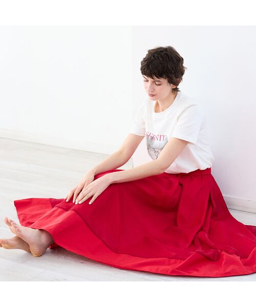 R-ISM / リズム ミニ・ひざ丈スカート | 【洗える・S/M/Lサイズ】オーガンジーコンビボリュームスカート | 詳細16