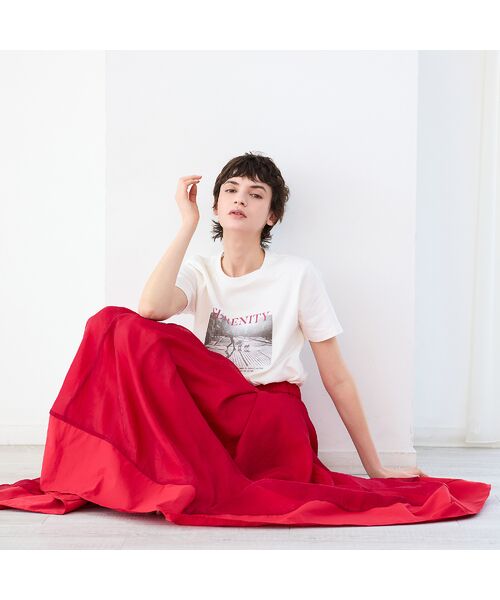 R-ISM / リズム ミニ・ひざ丈スカート | 【洗える・S/M/Lサイズ】オーガンジーコンビボリュームスカート | 詳細17