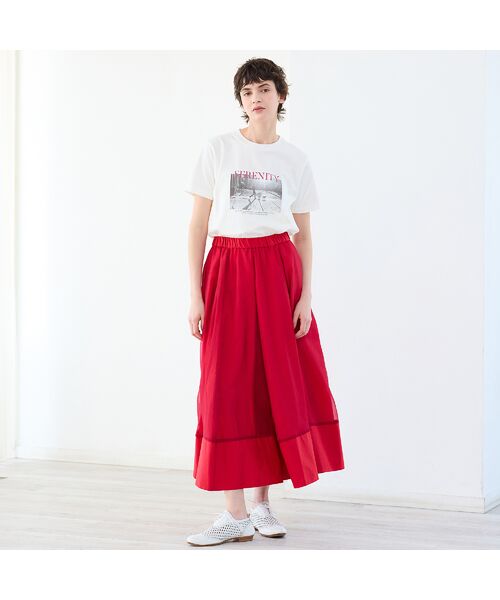 R-ISM / リズム ミニ・ひざ丈スカート | 【洗える・S/M/Lサイズ】オーガンジーコンビボリュームスカート | 詳細8