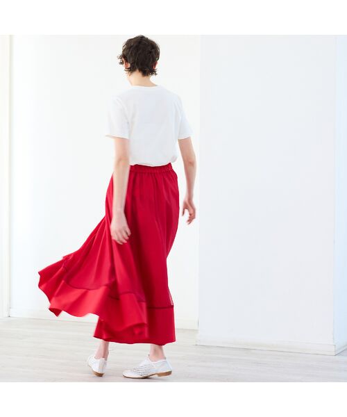 R-ISM / リズム ミニ・ひざ丈スカート | 【洗える・S/M/Lサイズ】オーガンジーコンビボリュームスカート | 詳細15