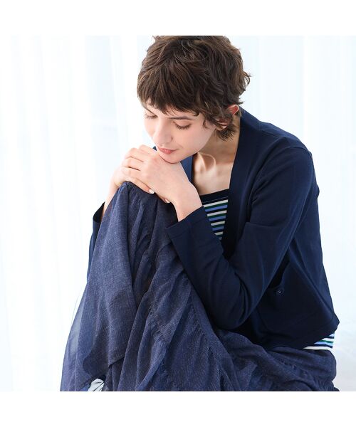 R-ISM / リズム ミニ・ひざ丈スカート | 【セットアップ対応・洗える・S/M/Lサイズ】シフォンデニムプリントスカート | 詳細11