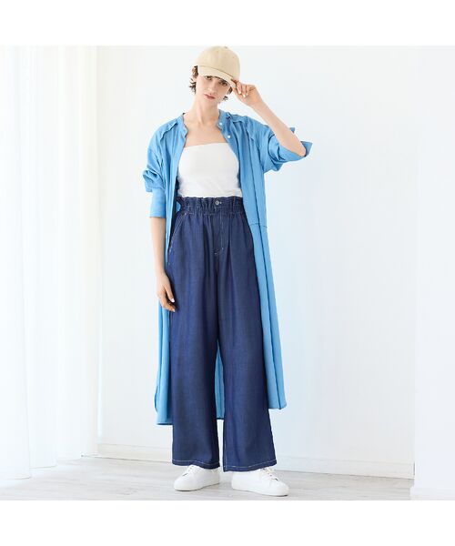 R-ISM / リズム その他パンツ | 【セットアップ対応・洗える・S/M/Lサイズ】シャンブレーデニムトラウザー | 詳細12