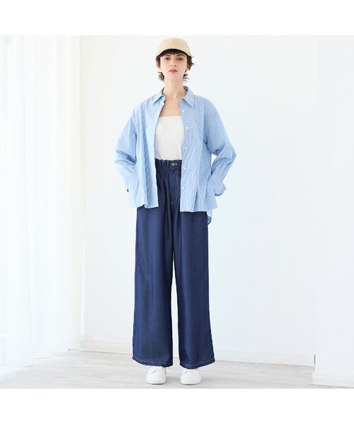 R-ISM / リズム その他パンツ | 【セットアップ対応・洗える・S/M/Lサイズ】シャンブレーデニムトラウザー | 詳細14