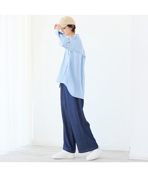 R-ISM / リズム その他パンツ | 【セットアップ対応・洗える・S/M/Lサイズ】シャンブレーデニムトラウザー | 詳細16