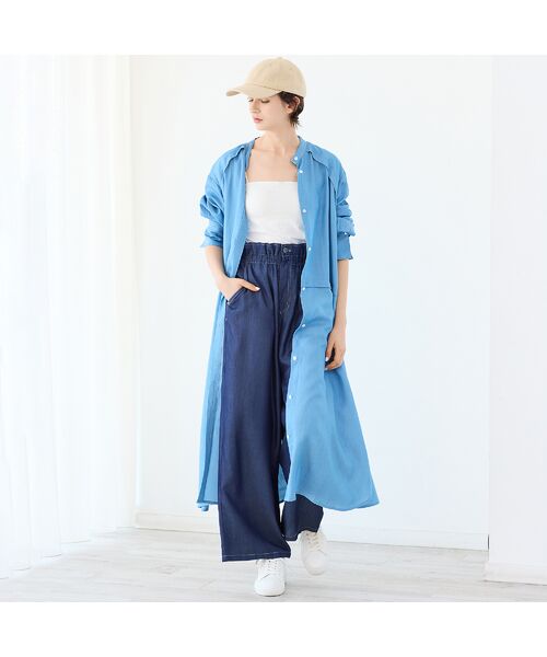 R-ISM / リズム その他パンツ | 【セットアップ対応・洗える・S/M/Lサイズ】シャンブレーデニムトラウザー | 詳細9