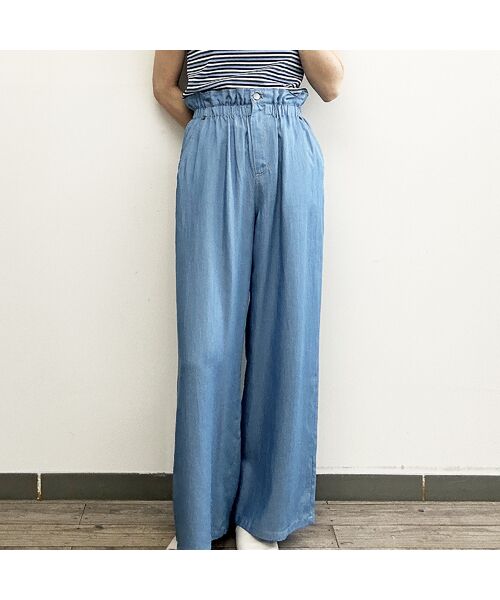 R-ISM / リズム その他パンツ | 【セットアップ対応・洗える・S/M/Lサイズ】シャンブレーデニムトラウザー | 詳細2