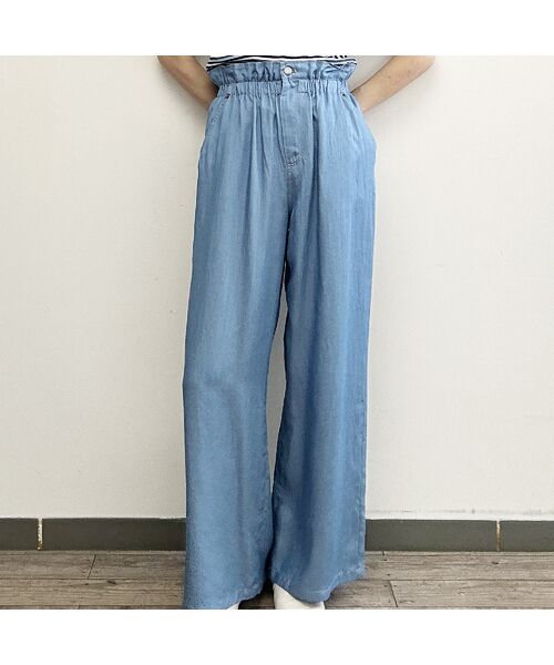 R-ISM / リズム その他パンツ | 【セットアップ対応・洗える・S/M/Lサイズ】シャンブレーデニムトラウザー | 詳細3