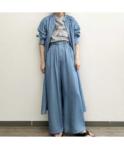 R-ISM / リズム その他パンツ | 【セットアップ対応・洗える・S/M/Lサイズ】シャンブレーデニムトラウザー | 詳細4