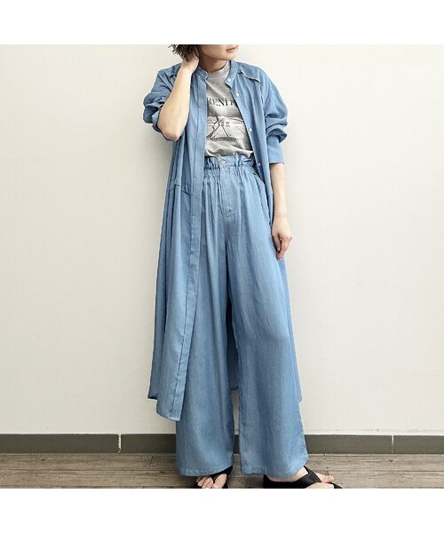 R-ISM / リズム その他パンツ | 【セットアップ対応・洗える・S/M/Lサイズ】シャンブレーデニムトラウザー | 詳細5