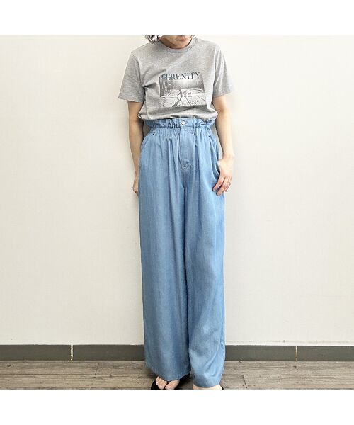 R-ISM / リズム その他パンツ | 【セットアップ対応・洗える・S/M/Lサイズ】シャンブレーデニムトラウザー | 詳細7