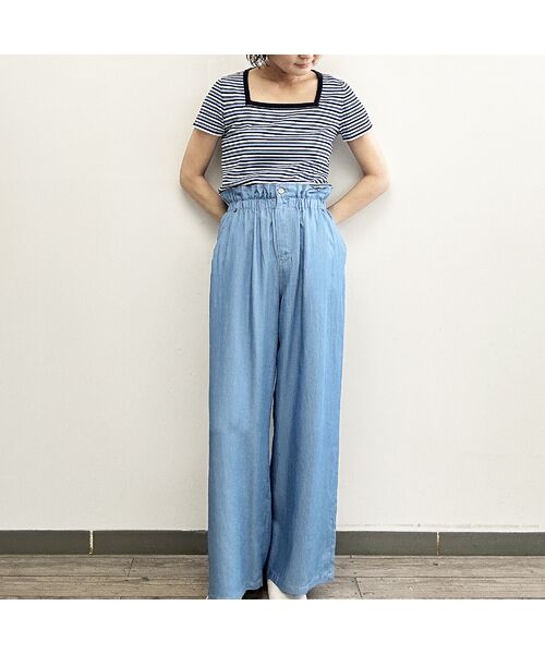 R-ISM / リズム その他パンツ | 【セットアップ対応・洗える・S/M/Lサイズ】シャンブレーデニムトラウザー | 詳細8