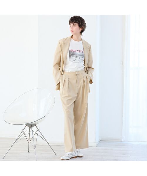 R-ISM / リズム その他パンツ | 【接触冷感・吸水速乾・紫外線防止・洗える】ライトツイルタックパンツ | 詳細1