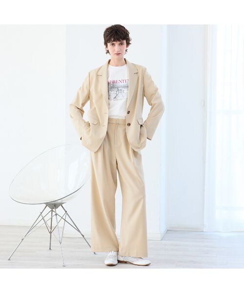 R-ISM / リズム その他パンツ | 【接触冷感・吸水速乾・紫外線防止・洗える】ライトツイルタックパンツ | 詳細2