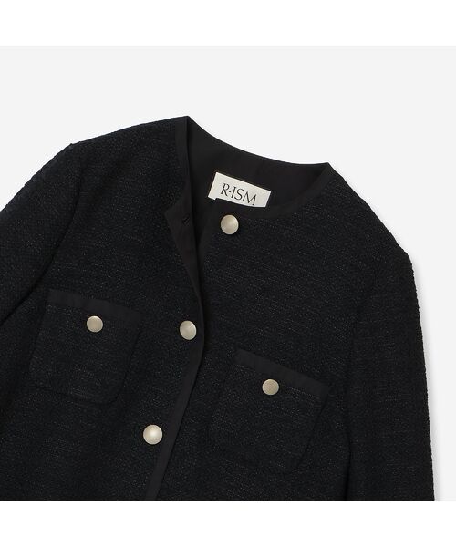 R-ISM / リズム ノーカラージャケット | 【S/M/Lサイズ】ツイードノーカラージャケット | 詳細6