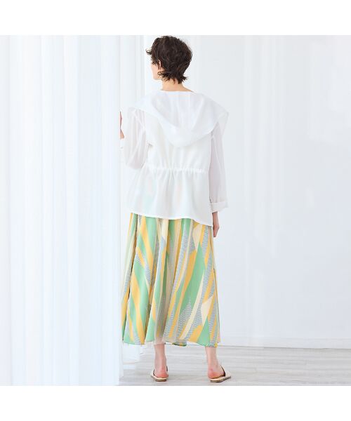 R-ISM / リズム ノーカラージャケット | 【洗える・S/M/Lサイズ】カラミフーディージャケット | 詳細11