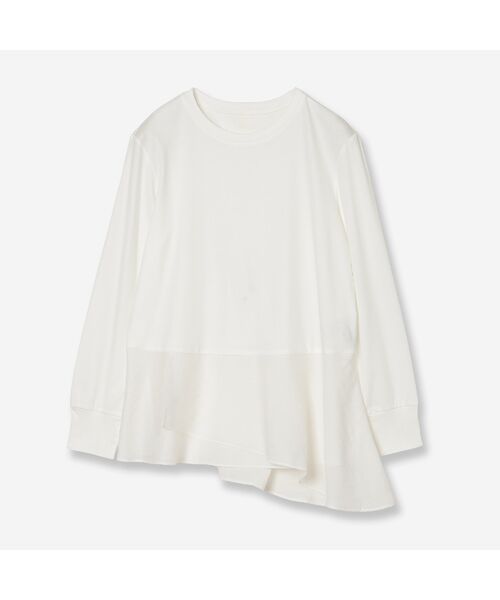 R-ISM / リズム カットソー | 【接触冷感・紫外線防止・洗える】ドッキングカットソー（オフ）