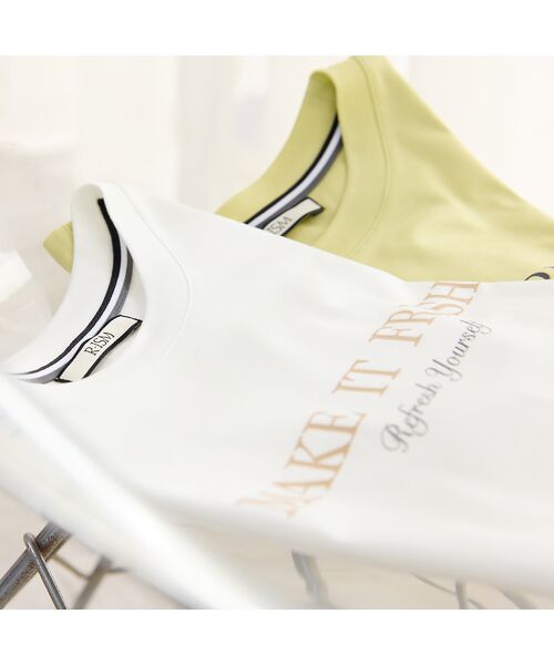 R-ISM / リズム カットソー | 【接触冷感・紫外線防止・洗える】ロゴTシャツ（MAKE IT FRESH） | 詳細11