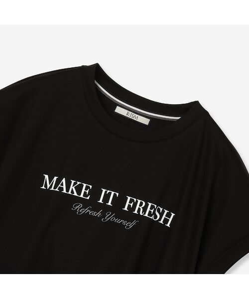 R-ISM / リズム カットソー | 【接触冷感・紫外線防止・洗える】ロゴTシャツ（MAKE IT FRESH） | 詳細13