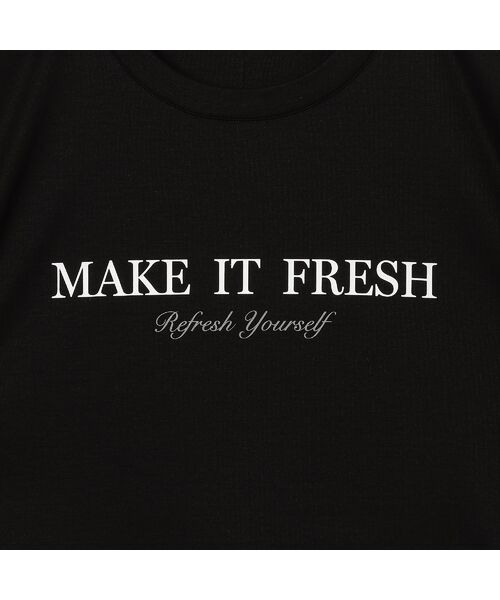 R-ISM / リズム カットソー | 【接触冷感・紫外線防止・洗える】ロゴTシャツ（MAKE IT FRESH） | 詳細14