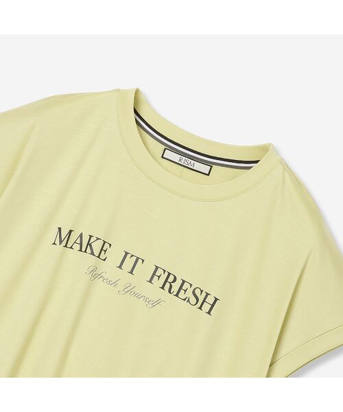 R-ISM / リズム カットソー | 【接触冷感・紫外線防止・洗える】ロゴTシャツ（MAKE IT FRESH） | 詳細15
