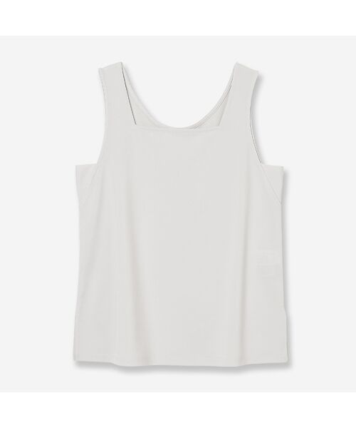R-ISM / リズム タンクトップ | 【前後2WAY・接触冷感・洗える】ドライポンチタンクトップ（ライトグレー）