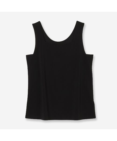 R-ISM / リズム タンクトップ | 【前後2WAY・接触冷感・洗える】ドライポンチタンクトップ（ブラック）