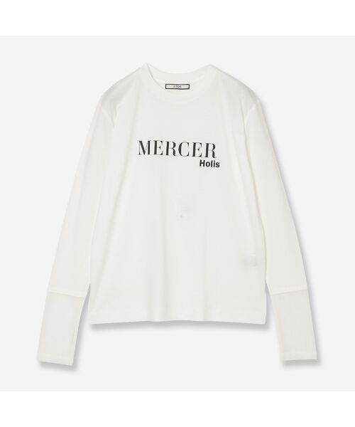 R-ISM / リズム カットソー | 【接触冷感・洗える】ロングスリーブロゴTシャツ（MERCER）（オフ）