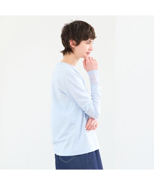 R-ISM / リズム カットソー | 【接触冷感・洗える】ロングスリーブロゴTシャツ（MERCER） | 詳細11