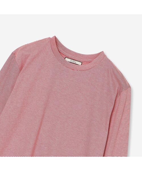 R-ISM / リズム カットソー | 【接触冷感・洗える】ロングスリーブボーダーTシャツ | 詳細12