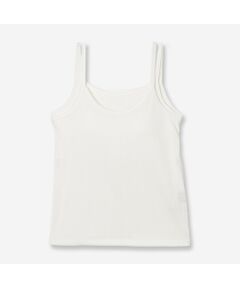 R-ISM / リズム キャミソール・チューブトップ | 【全4色・洗える】カップ付きランダムテレコキャミソール