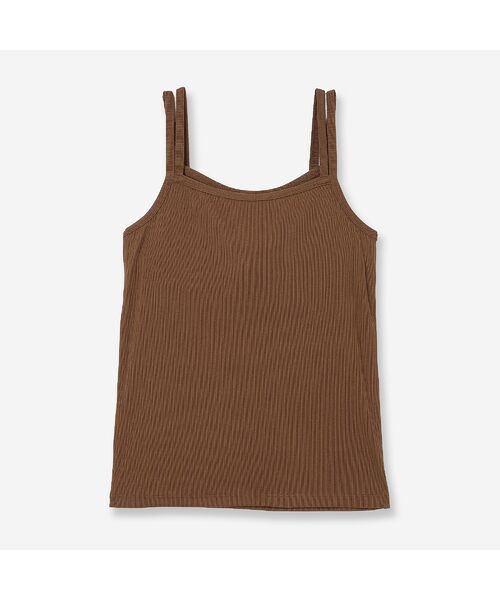 R-ISM / リズム キャミソール・チューブトップ | 【全4色・洗える】カップ付きランダムテレコキャミソール | 詳細5