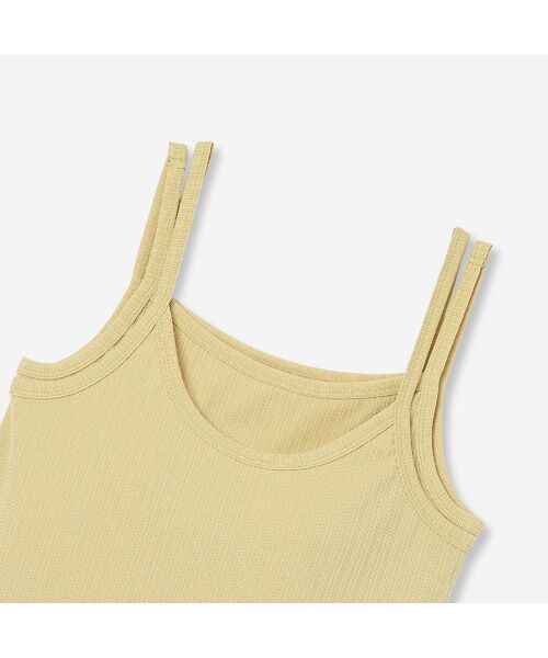 R-ISM / リズム キャミソール・チューブトップ | 【全4色・洗える】カップ付きランダムテレコキャミソール | 詳細10