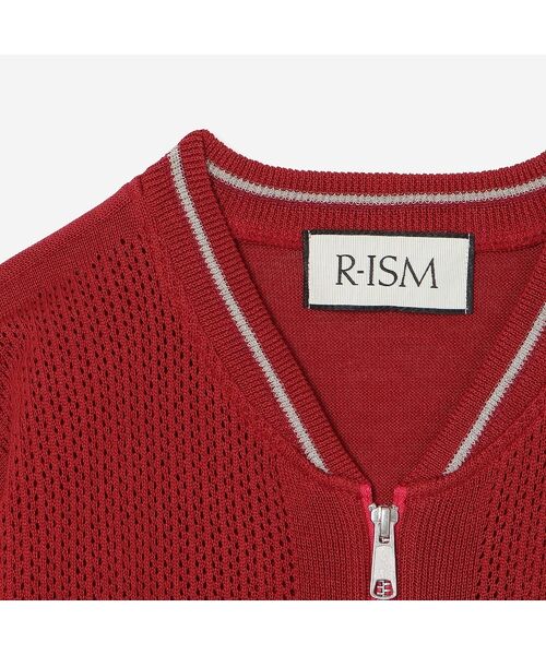 R-ISM / リズム カーディガン・ボレロ | 【アンサンブル対応・洗える】ストローヤーンニットブルゾン | 詳細8