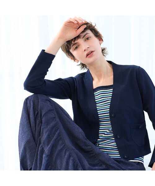 R-ISM / リズム カーディガン・ボレロ | 【全4色・洗える】コンパクトニットカーディガン | 詳細4