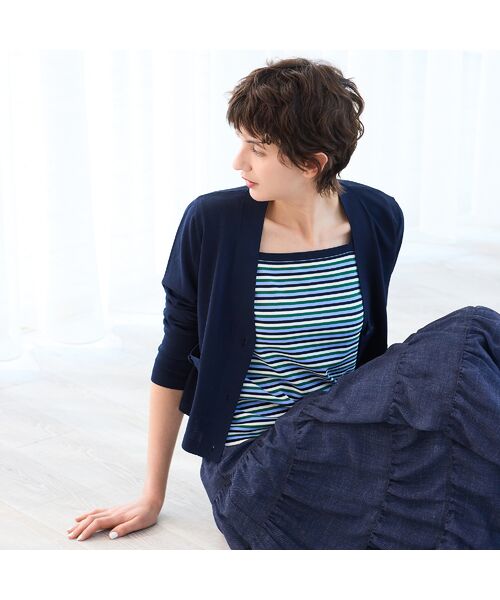 R-ISM / リズム カーディガン・ボレロ | 【全4色・洗える】コンパクトニットカーディガン | 詳細8