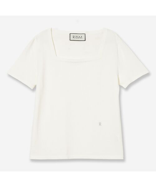 R-ISM / リズム ニット・セーター | 【全4色・洗える】スクエアネックニットプルオーバー（オフ）