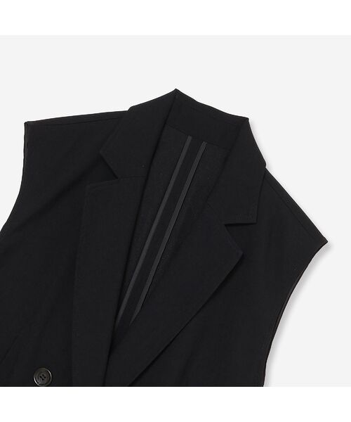 R-ISM / リズム ベスト | 【セットアップ対応・洗える・ウエストリボン】ストレッチダブルジレ | 詳細16