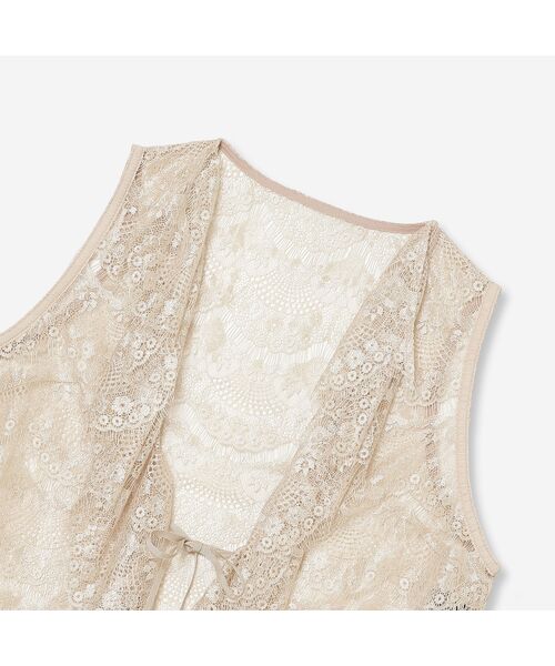 R-ISM / リズム ベスト | 【トレンドアイテム】スカラップレースショートジレ | 詳細1