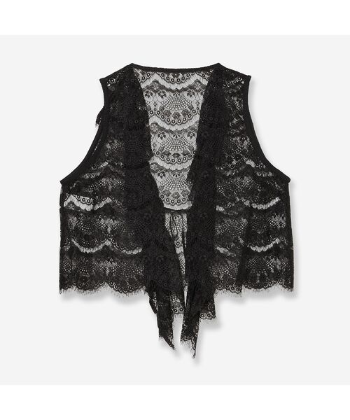 R-ISM / リズム ベスト | 【トレンドアイテム】スカラップレースショートジレ | 詳細6
