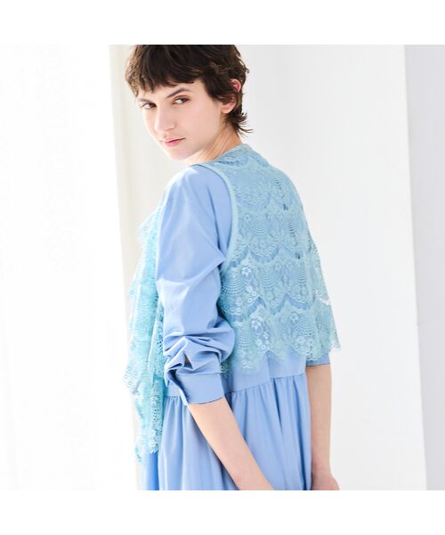 R-ISM / リズム ベスト | 【トレンドアイテム】スカラップレースショートジレ | 詳細9