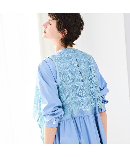 R-ISM / リズム ベスト | 【トレンドアイテム】スカラップレースショートジレ | 詳細10