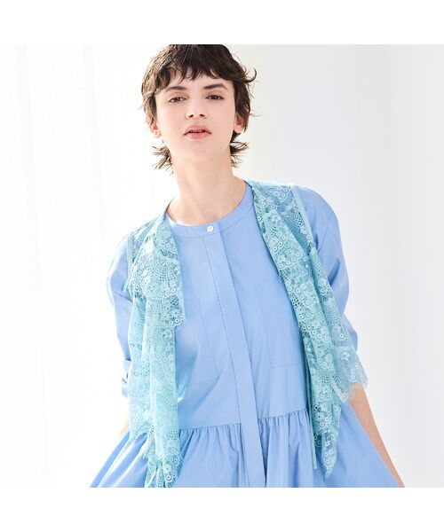 R-ISM / リズム ベスト | 【トレンドアイテム】スカラップレースショートジレ | 詳細12