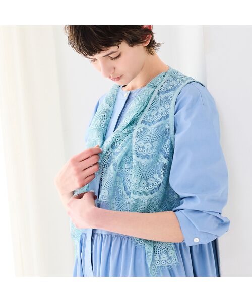 R-ISM / リズム ベスト | 【トレンドアイテム】スカラップレースショートジレ | 詳細14