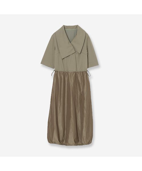 R-ISM / リズム ミニ丈・ひざ丈ワンピース | 【接触冷感・紫外線防止・洗える】ビックカラージャージーコンビワンピース | 詳細5