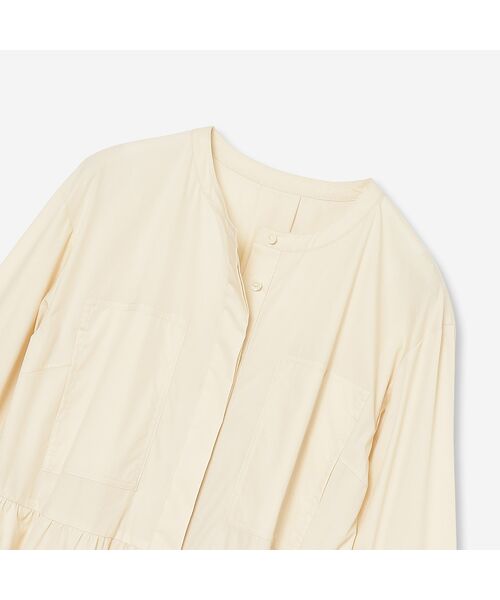 R-ISM / リズム ミニ丈・ひざ丈ワンピース | 【洗える・レース袖】タイプライターシャツワンピース | 詳細1