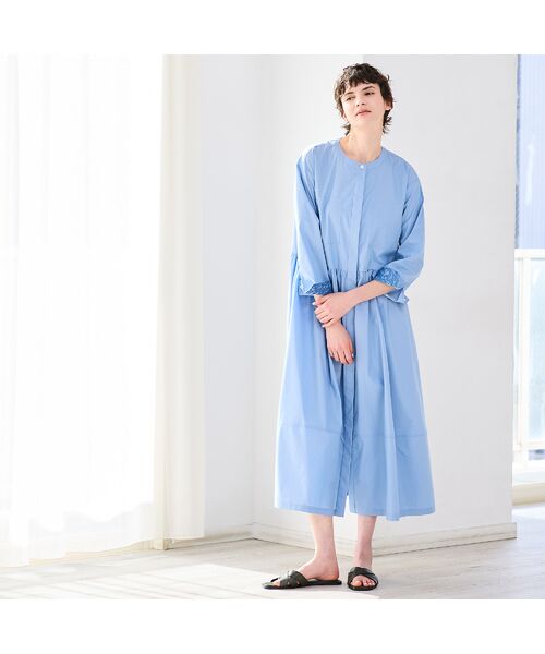 R-ISM / リズム ミニ丈・ひざ丈ワンピース | 【洗える・レース袖】タイプライターシャツワンピース | 詳細10