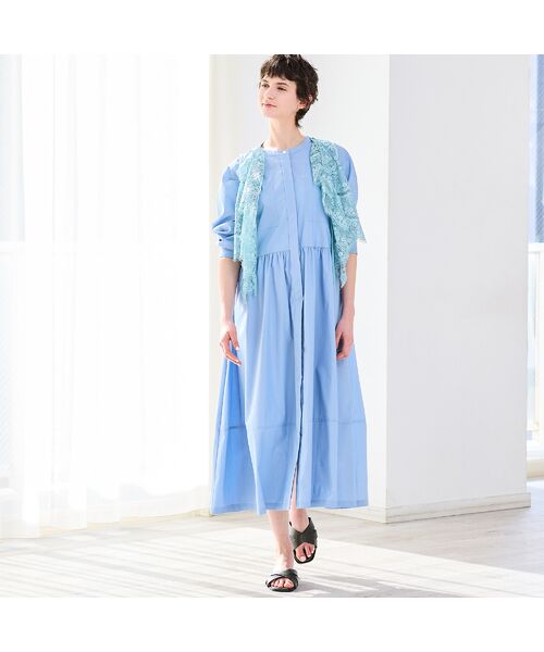 R-ISM / リズム ミニ丈・ひざ丈ワンピース | 【洗える・レース袖】タイプライターシャツワンピース | 詳細14