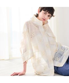 R-ISM / リズム シャツ・ブラウス | 【セットアップ対応・洗える・S/M/Lサイズ】エンブロイダリーレースシャツ